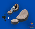 Canapé gonflable de détente avec repose-pieds, mobilier d’extérieur et d’intérieur